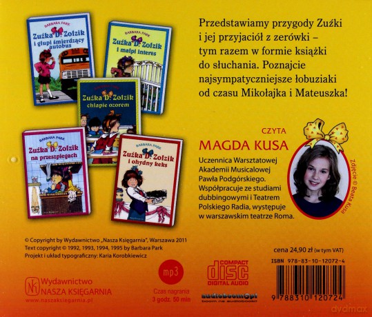 Zuźka D.Zołzik 1 (twarda) - Barbara Park [KSIĄŻKA]
