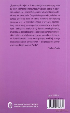 Trans-Atlantyk - Witold Gombrowicz [KSIĄŻKA]