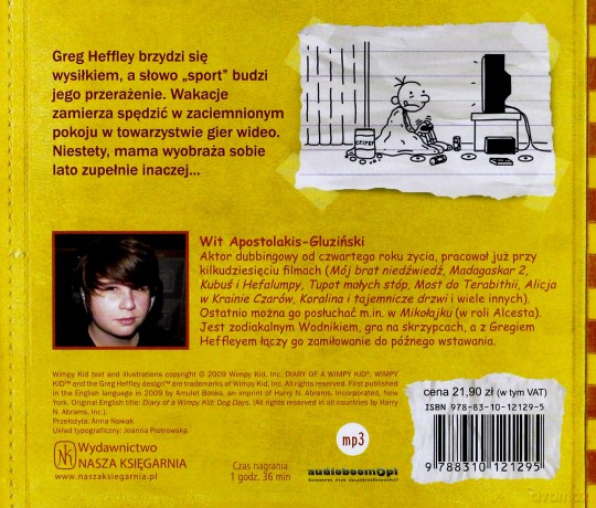 Dziennik Cwaniaczka Ubaw Po Pachy (twarda) - Jeff Kinney [AUDIOBOOK] [CD-MP3]
