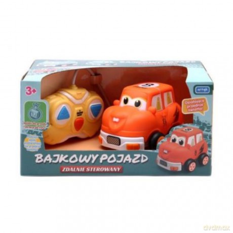 Bajkowy pojazd zdalnie sterowany pomarańczowy
