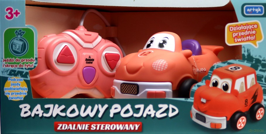Bajkowy pojazd zdalnie sterowany różowy