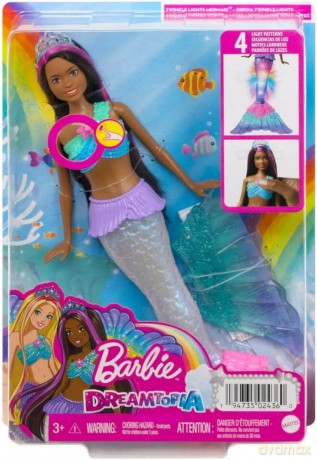 Barbie Brooklyn. Syrenka migoczące światełka