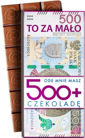 Czekolada CZK-123 500+ banknot