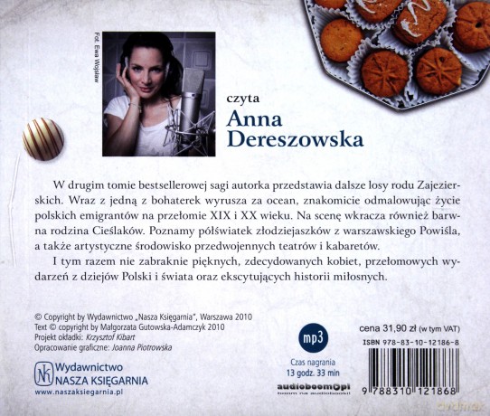Cukiernia Pod Amorem Tom II Cieślakowie (twarda) - Małgorzata Gutowska-Adamczyk [AUDIOBOOK] [CD-MP3]