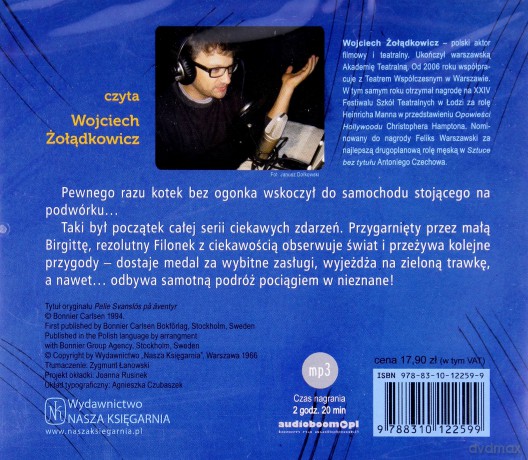 Przygody Filonka Bez Ogonka (twarda) - Gosta Knutsson [AUDIOBOOK] [CD-MP3]