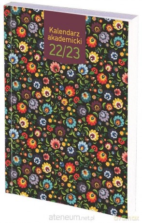 Kalendarz akademicki 2022/23 A5 tygodniowy PCV Flowers [KALENDARZ]