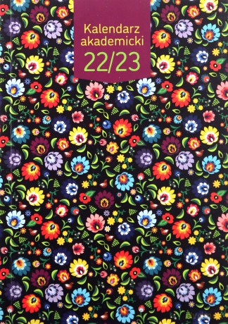 Kalendarz akademicki 2022/23 A5 tygodniowy PCV Flowers [KALENDARZ]