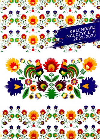 Kalendarz nauczyciela 2022/23 B6 tygodniowy PCV Folk [KALENDARZ]