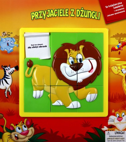 Książeczka z układanką - Przyjaciele z dżungli