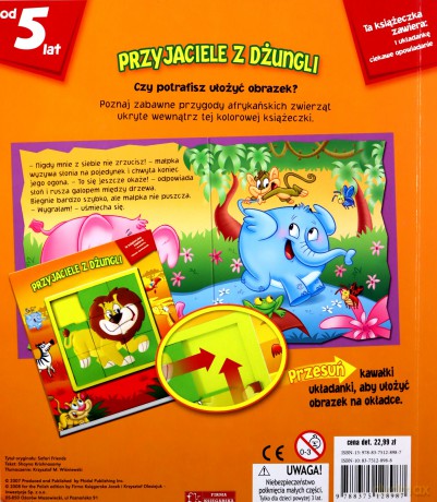 Książeczka z układanką - Przyjaciele z dżungli