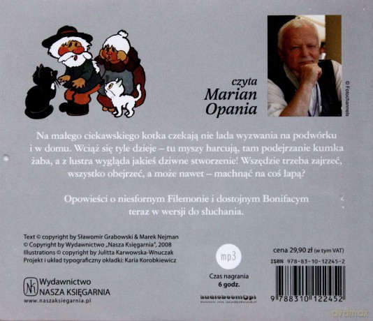 Przygody Kota Filemona (twarda) - Sławomir Grabowski, Marek Nejman [AUDIOBOOK] [CD-MP3]