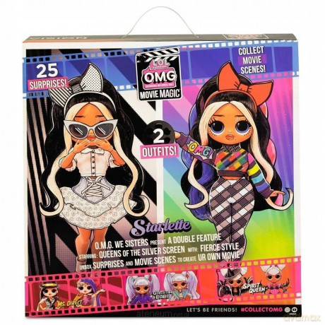 LOL Surprise OMG Movie Magic Doll Starlette (4 szt)