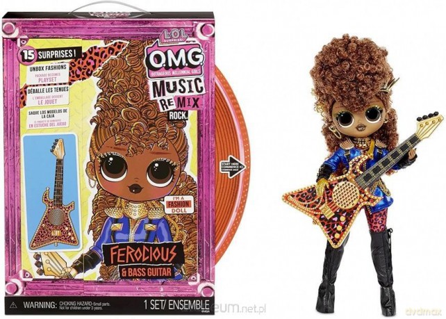 LOL Surprise OMG Remix Rock Ferocious (4 szt)