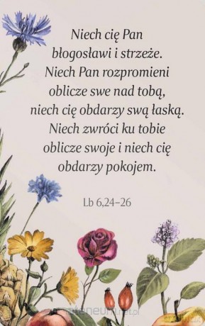 Magnes na lodówkę - Błogosławieństwo kwiat
