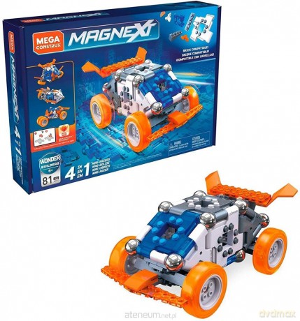 Mega Construx Magnext 4w1 Wyścigówka [KLOCKI]