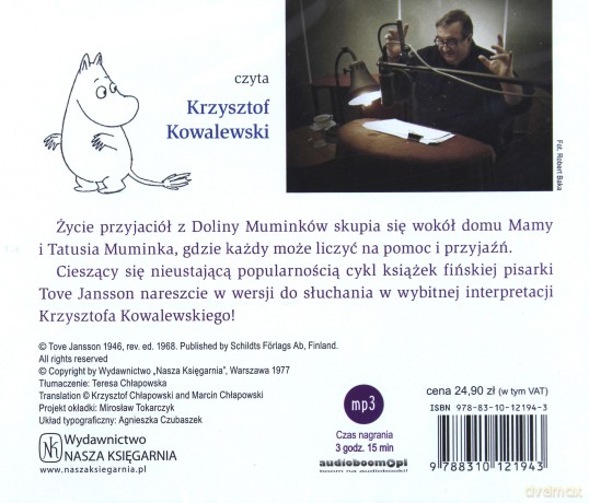 Kometa Nad Doliną Muminków (twarda) - Tove Jansson [AUDIOBOOK] [CD-MP3]