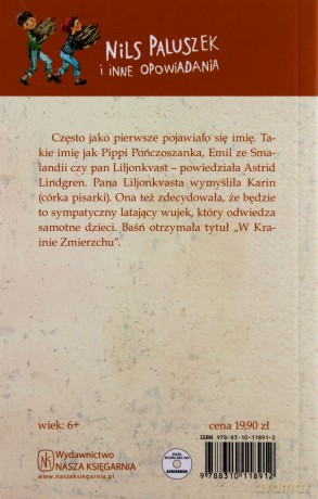 Nils Paluszek I Inne Opowiadania Wyd. 2012 - Astrid Lindgren [KSIĄŻKA]