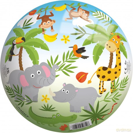Winylowa piłka 23 cm Dżungla