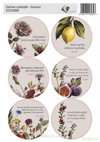 Zestaw naklejek - botanic
