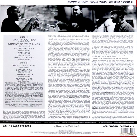 Gerald Wilson: Moment Of Truth (Tone Poet) [Winyl]