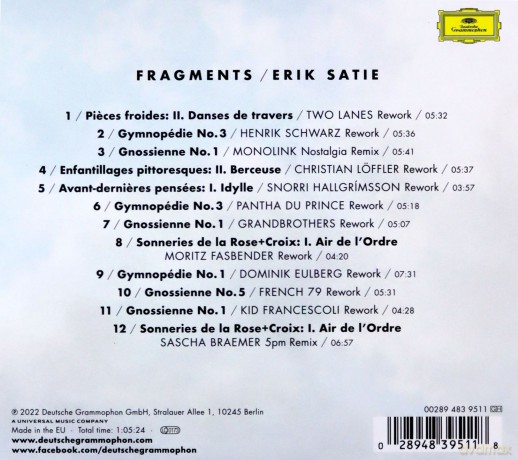 Satie: Fragments [CD]