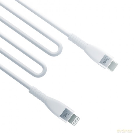 Kabel 3mk Hyper Silicone Cable Type-C to Lightning 20W 3A White