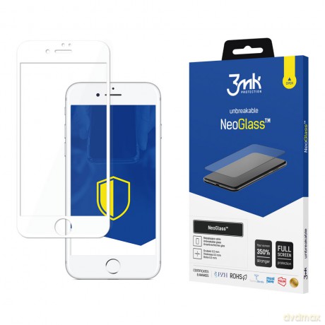 Apple iPhone 7/8/SE 2020/2022 White - 3mk NeoGlass szkło hartowane
