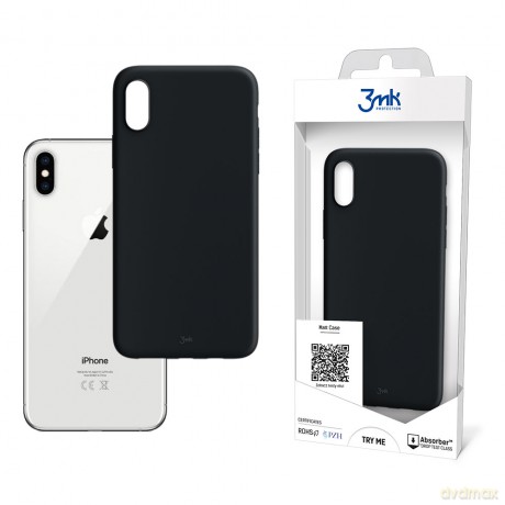 Etui do Apple iPhone Xs Max - 3mk Matt Case black