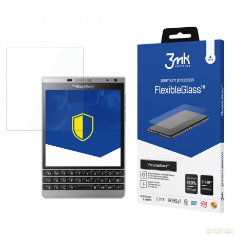BlackBerry Passport Silver E. - 3mk szkło hybrydowe