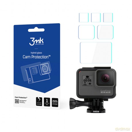 GoPro HERO 5/6/7 Black - 3mk szkło hybrydowe
