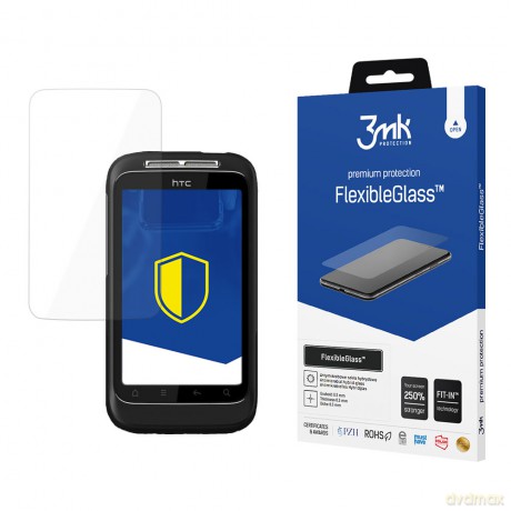 HTC Wildfire S - 3mk szkło hybrydowe