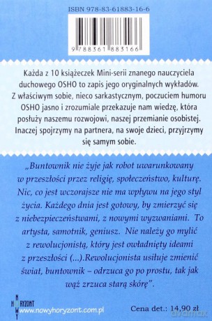 Buntowniczość Najważniejsza Cecha - Osho [KSIĄŻKA]