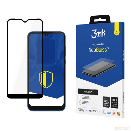 Motorola Moto E 2020 Black - 3mk NeoGlass szkło hartowane