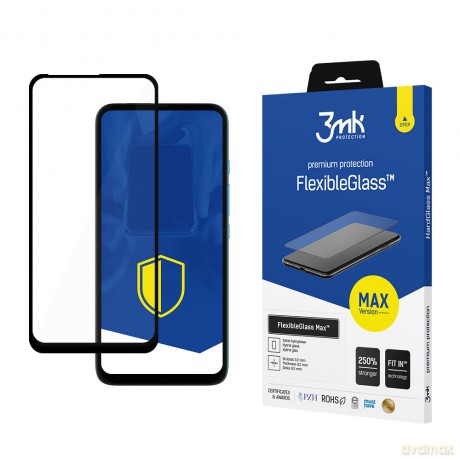 Motorola One Fusion Plus Black - 3mk Max szkło hybrydowe