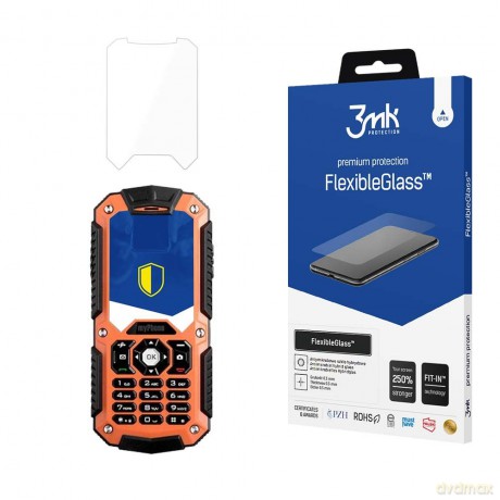 MyPhone Hammer - 3mk szkło hybrydowe