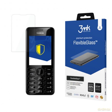 Nokia 206 - 3mk szkło hybrydowe