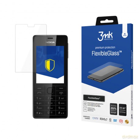 Nokia 515 Dual Sim - 3mk szkło hybrydowe
