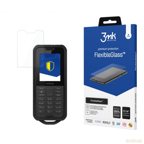 Nokia 800 Tough - 3mk szkło hybrydowe