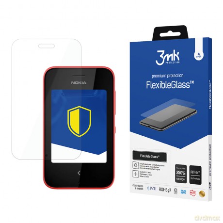 Nokia Asha 230 Dual - 3mk szkło hybrydowe