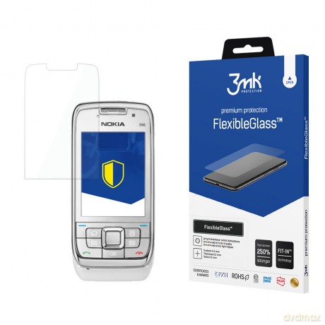 Nokia E66 - 3mk szkło hybrydowe