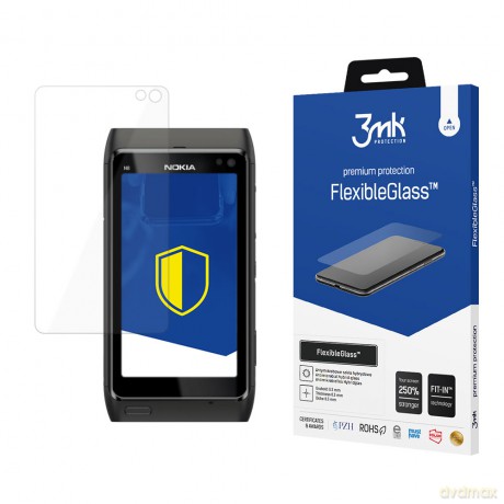 Nokia N8 - 3mk szkło hybrydowe