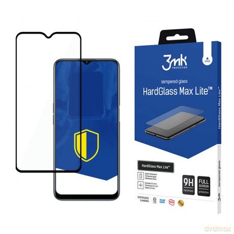 Oppo A54s Black - 3mk szkło hybrydowe