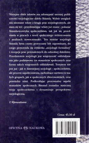 Pisma Socjologiczne (twarda) - Georg Simmel [KSIĄŻKA]