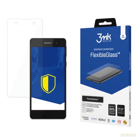 Sony Xperia E5 - 3mk szkło hybrydowe