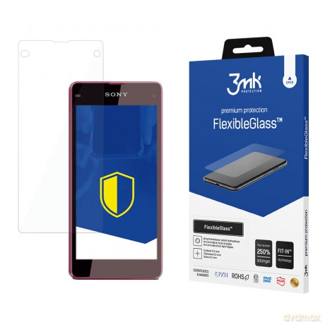 Sony Xperia Z1 Compact - 3mk szkło hybrydowe