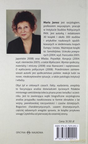 Obyś żył w ciekawych czasach. Fakty, wydarzenia, anegdoty - Jarosz Maria [KSIĄŻKA]