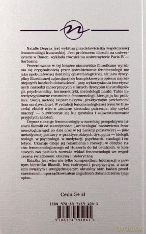 Zrozumieć Fenomenologię Konkretna Praktyka (twarda) - Natalie Depraz [KSIĄŻKA]