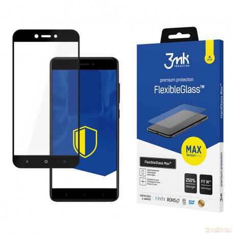 Xiaomi Redmi 4x Global Black - 3mk Max szkło hybrydowe