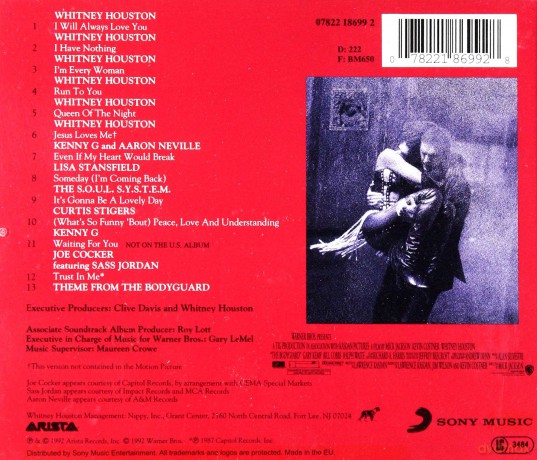 The Bodyguard soundtrack (Whitney Houston) [CD]