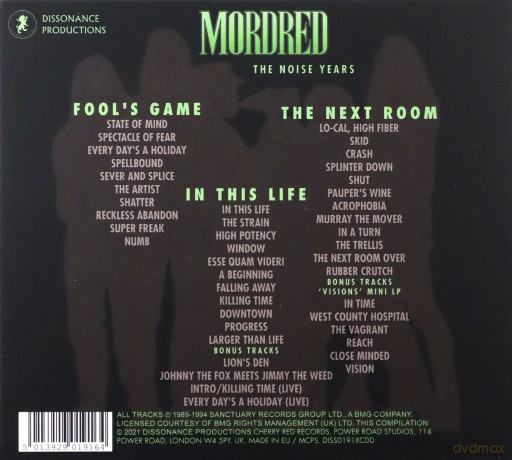Mordred: The Noise Years [3CD]